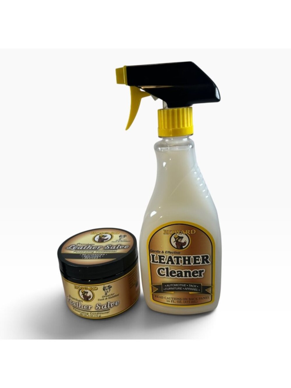 Howard Leather Cleaner and Howard Leather Salve Set USA